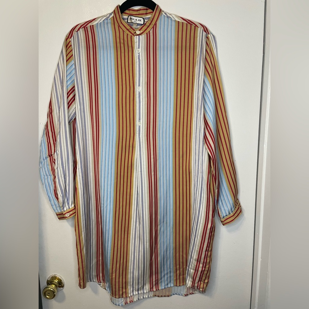 Paul & Joe Multicolor Striped Shirt Dress